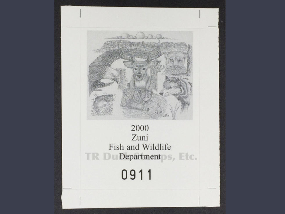 ZU6 Zuni 2000 Habitat Conservation Stamp