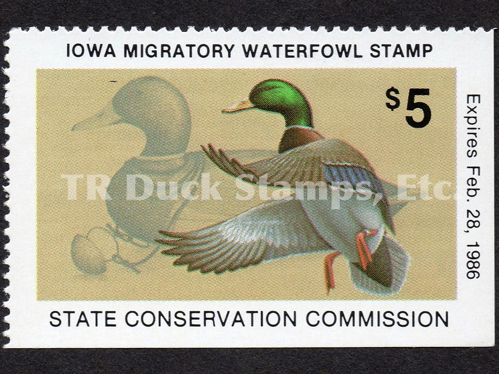 Iowa 1985 IA14 Mallards Duck Stamp