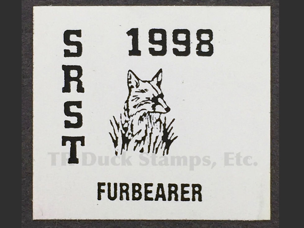 SR66A Standing Rock 1998 Furbearer, Green Stamp