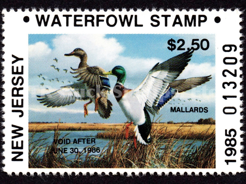 New Jersey NJ2 1985 $2.50 Mallards Duck Stamp