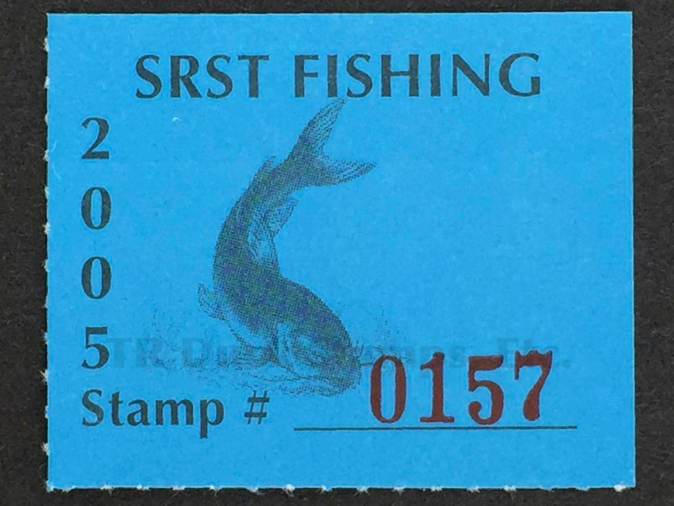 SR151 Standing Rock 2005 Fishing Stamp
