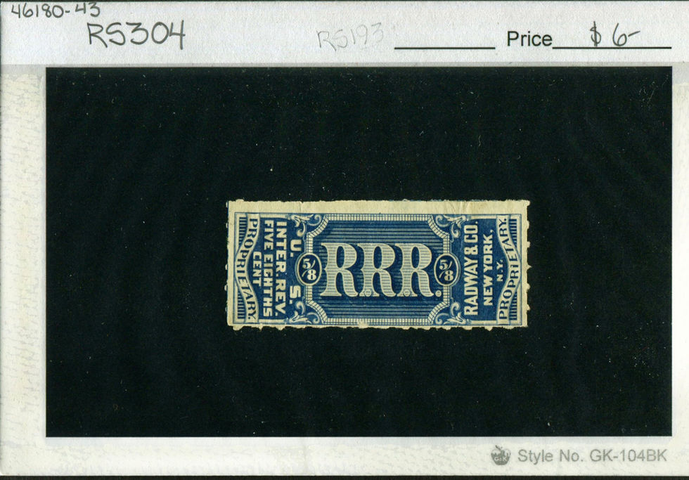 RS304 Radway & Co Private Die Medicine Stamp