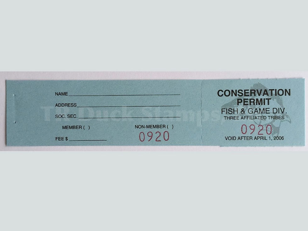 TT118 Fort Berthold 2005 Conservation stamp