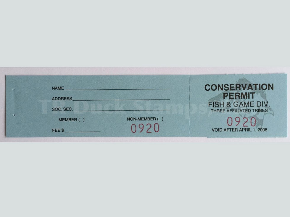 TT118 Fort Berthold 2005 Conservation stamp