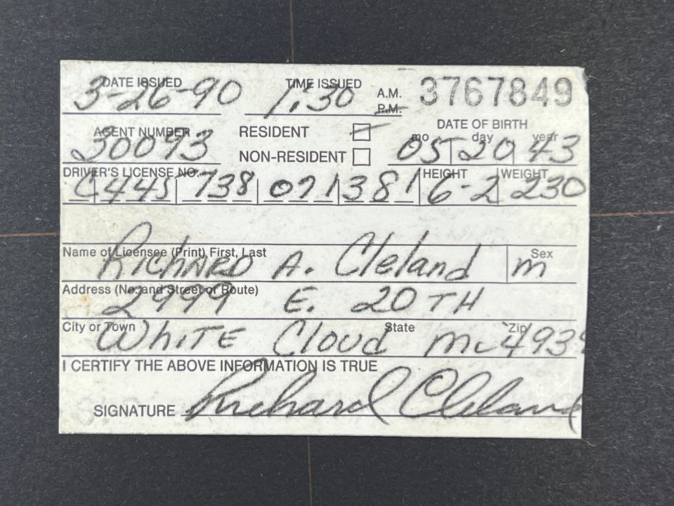 Michigan 1990 Resident Hunting 3767849, 2 stickers