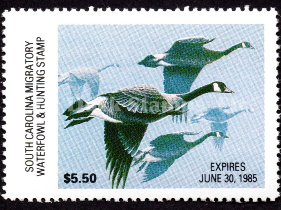 South Carolina 1984 SC4 Canada Geese Duck Stamp