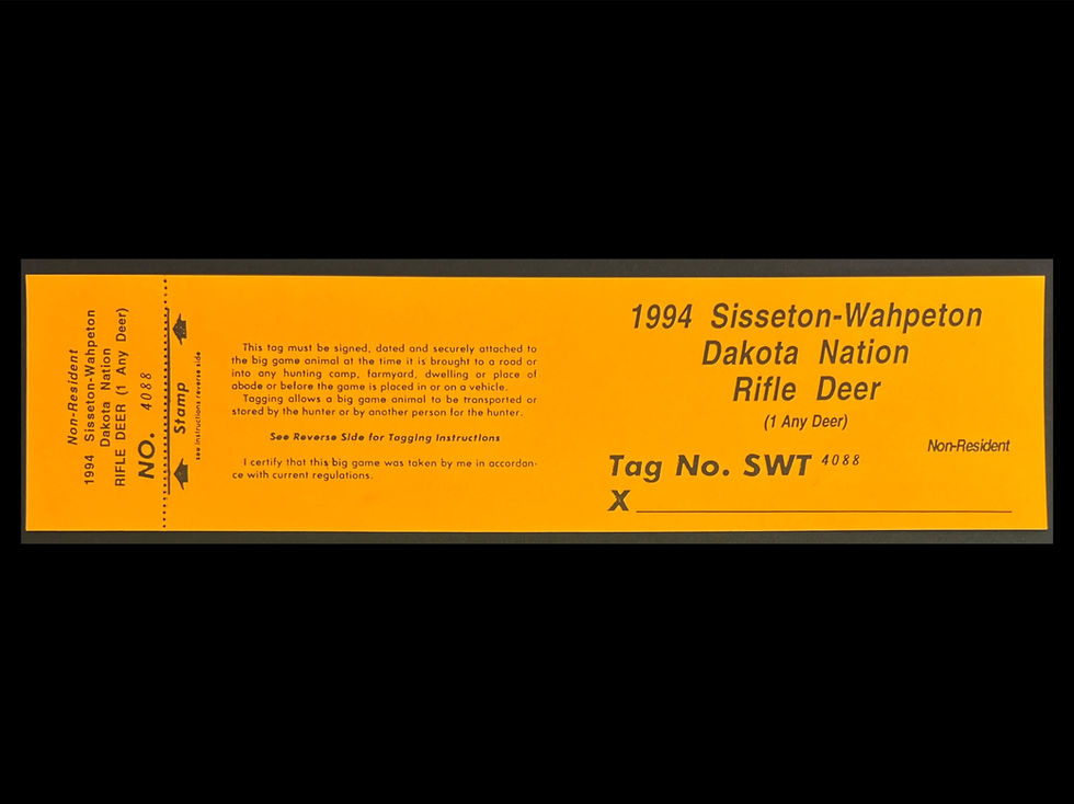 LTD29 Lake Traverse 1994 Rifle Deer Non-Resident Tag