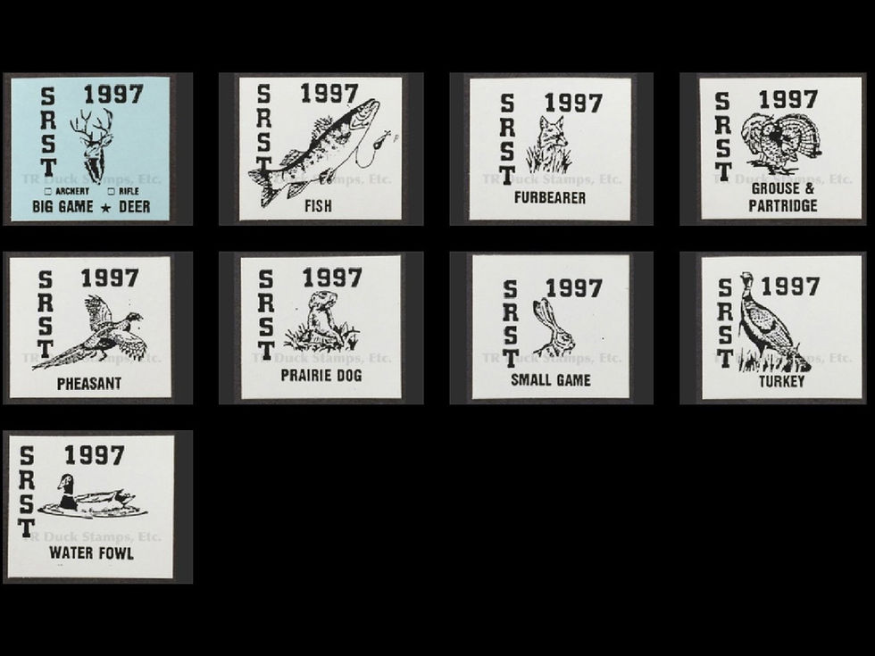 SR49-57 Standing Rock 1997 Set/9 Stamp