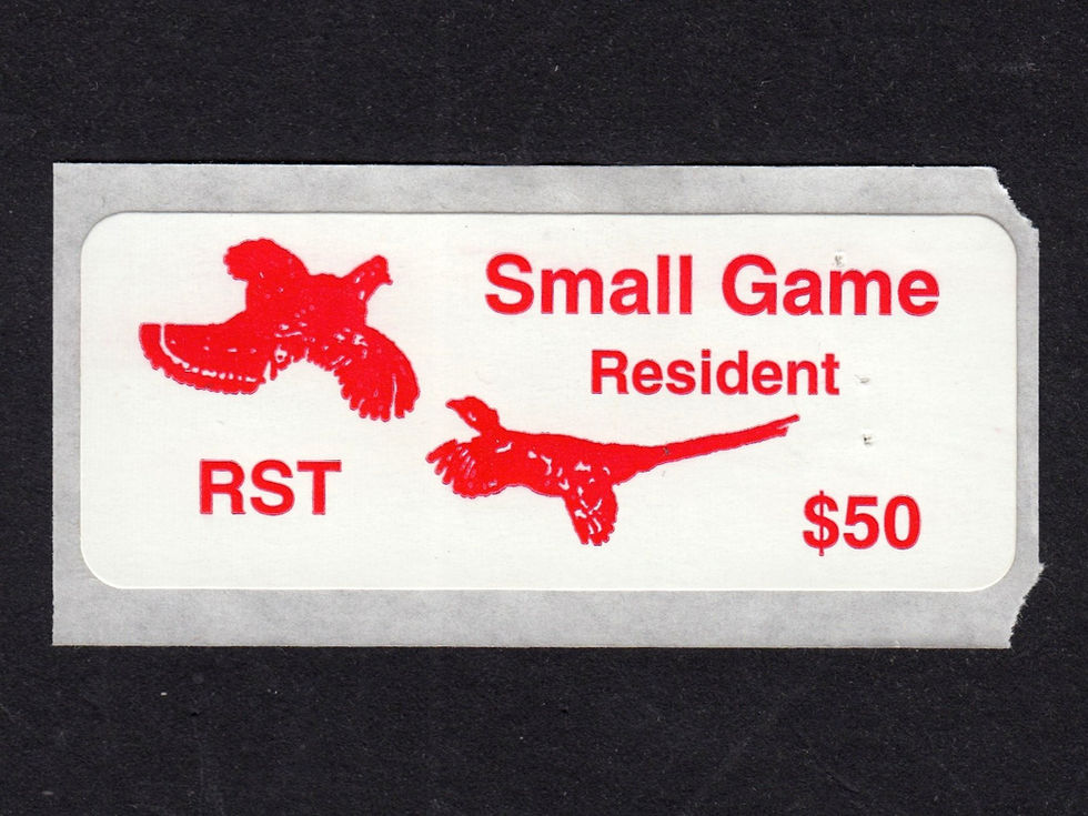 RB105 Rosebud Sioux 2000 Small Game, $50.00 Resident