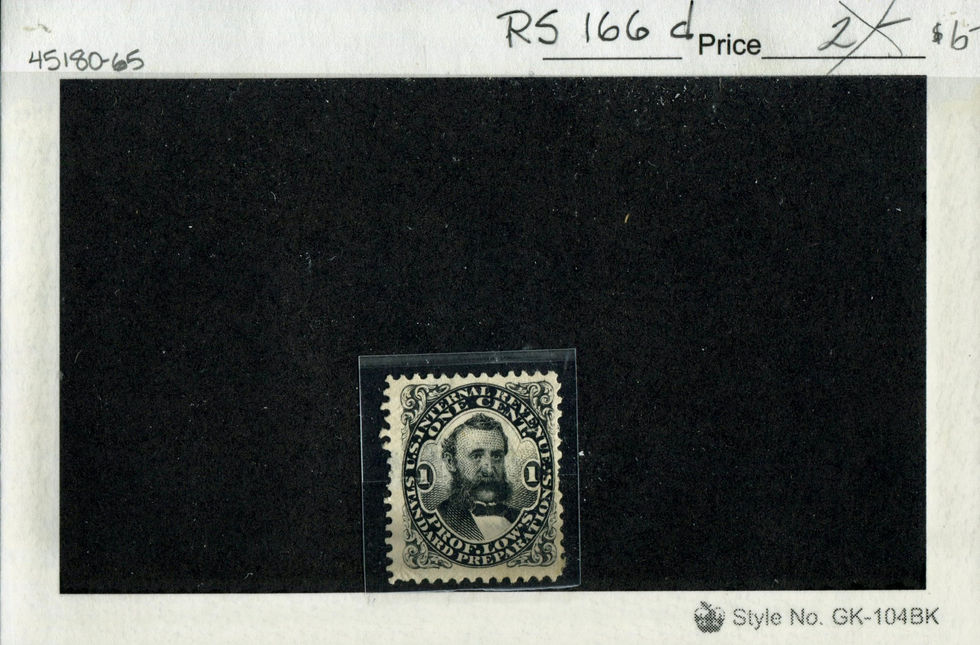 RS166d Prof. Low's Standard Preparation Private Die Medicine Stamp