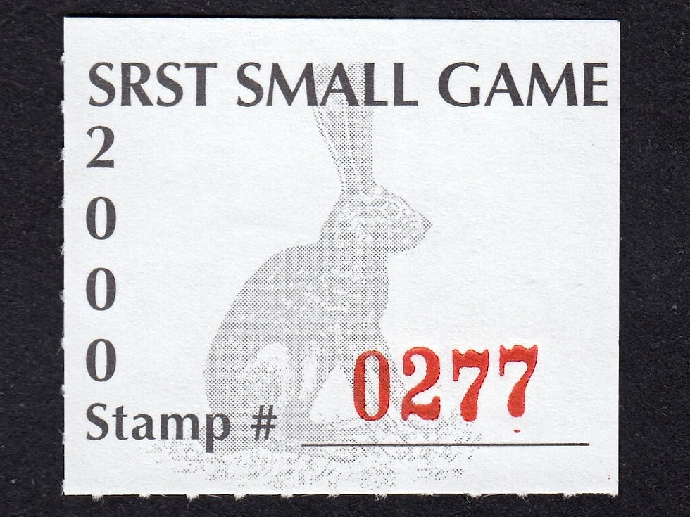 SR101A Standing Rock 2000 Small Game Stamp