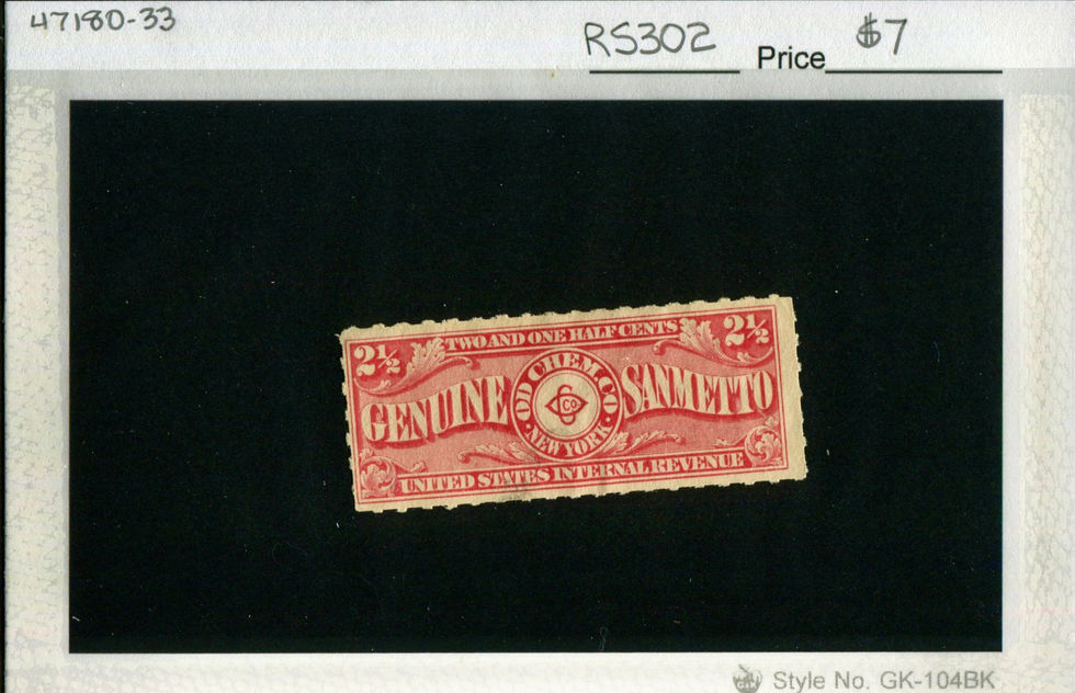 RS302 OD Chem Genuine Sanmetto Private Die Medicine Stamp