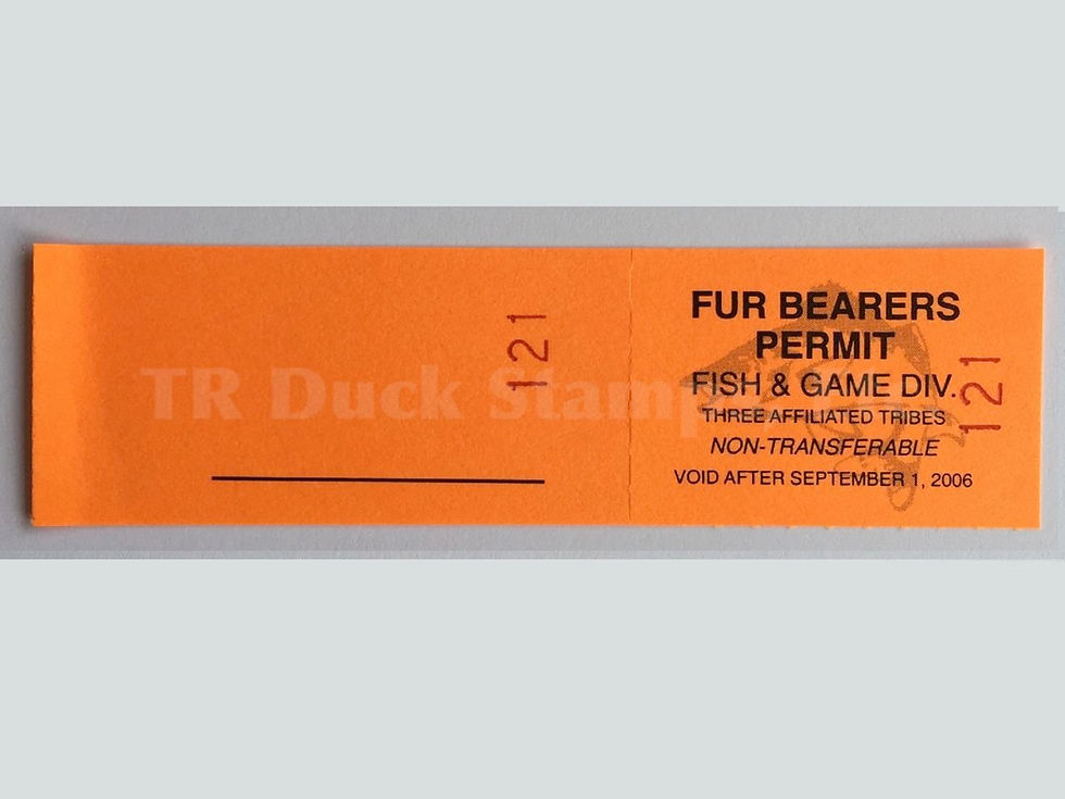 TT120 Fort Berthold 2005 Fur Bearers stamp