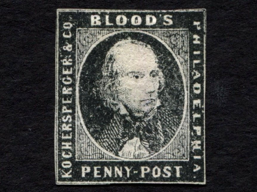 Blood's Penny Post 1855? unlisted? forgery?