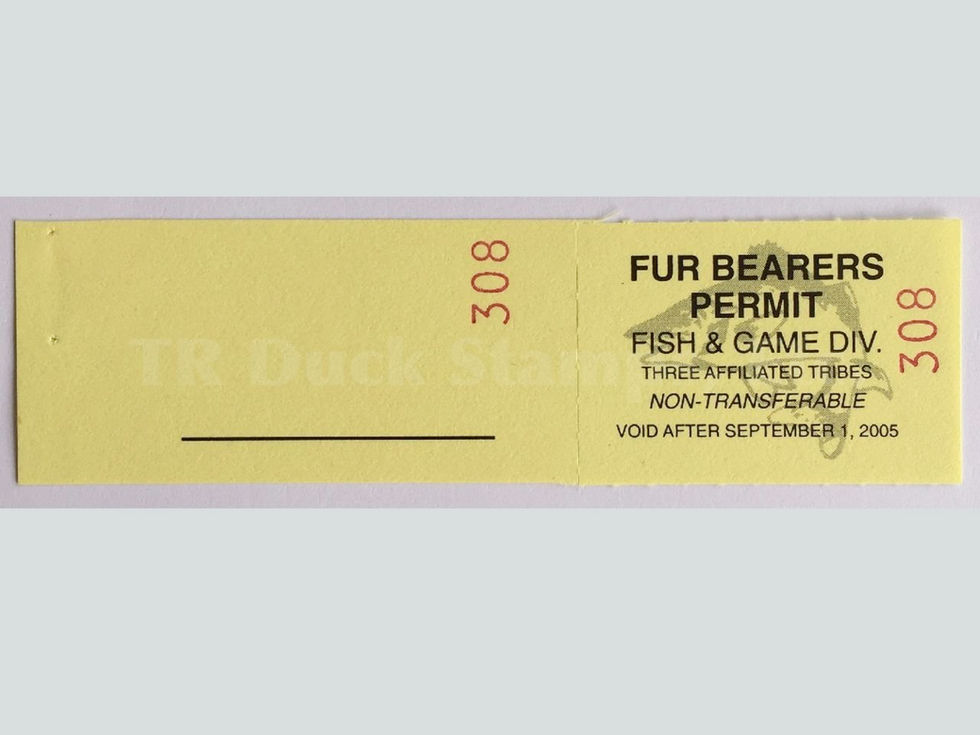 TT112 Fort Berthold 2004 Fur Bearers stamp