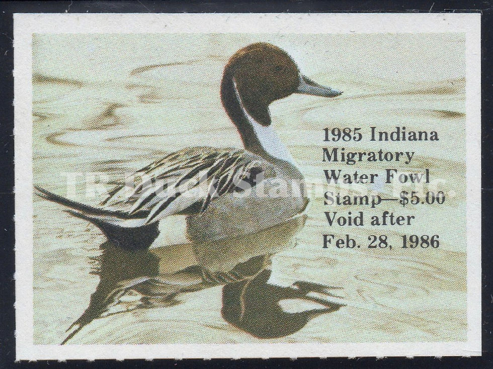 Indiana 1985 IN10 Pintails Duck Stamp