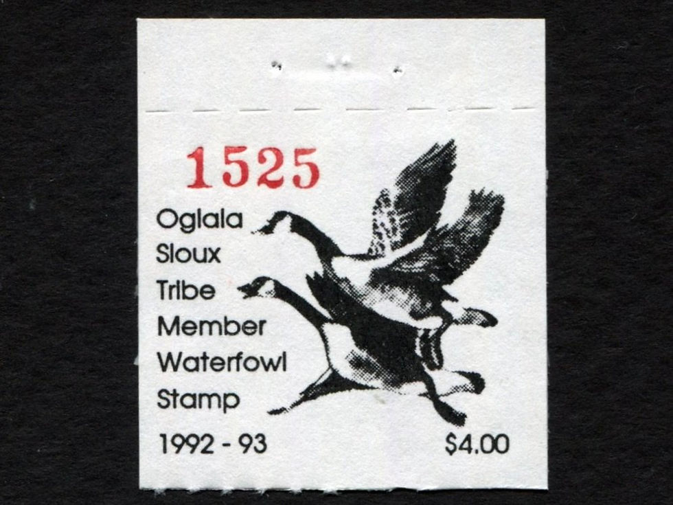 PR47A Pine Ridge 1992 Waterfowl Member with top tab
