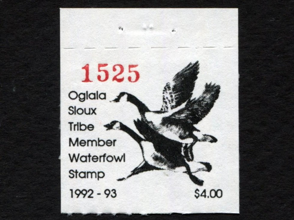 PR47A Pine Ridge 1992 Waterfowl Member with top tab