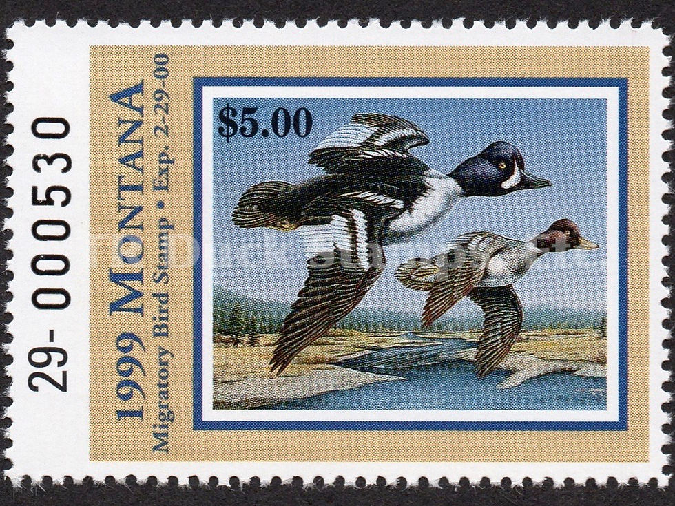 Montana 1999 MT14 Goldeneyes Duck Stamp