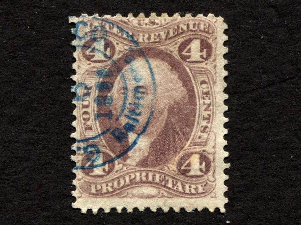 R22c Proprietary 4c US Revenue Tax Stamp