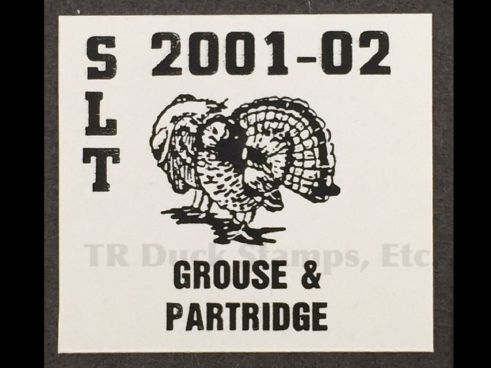 SL40 Spirit Lake Tribe 2001-02 Grouse/Partridge Stamp