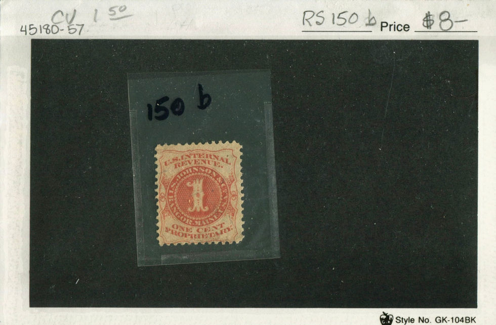 RS150b IS Johnson & Co Private Die Medicine Stamp