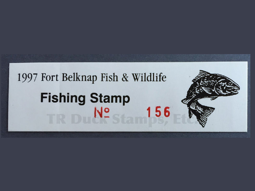 FB5 Fort Belknap 1997 Fishing stamp