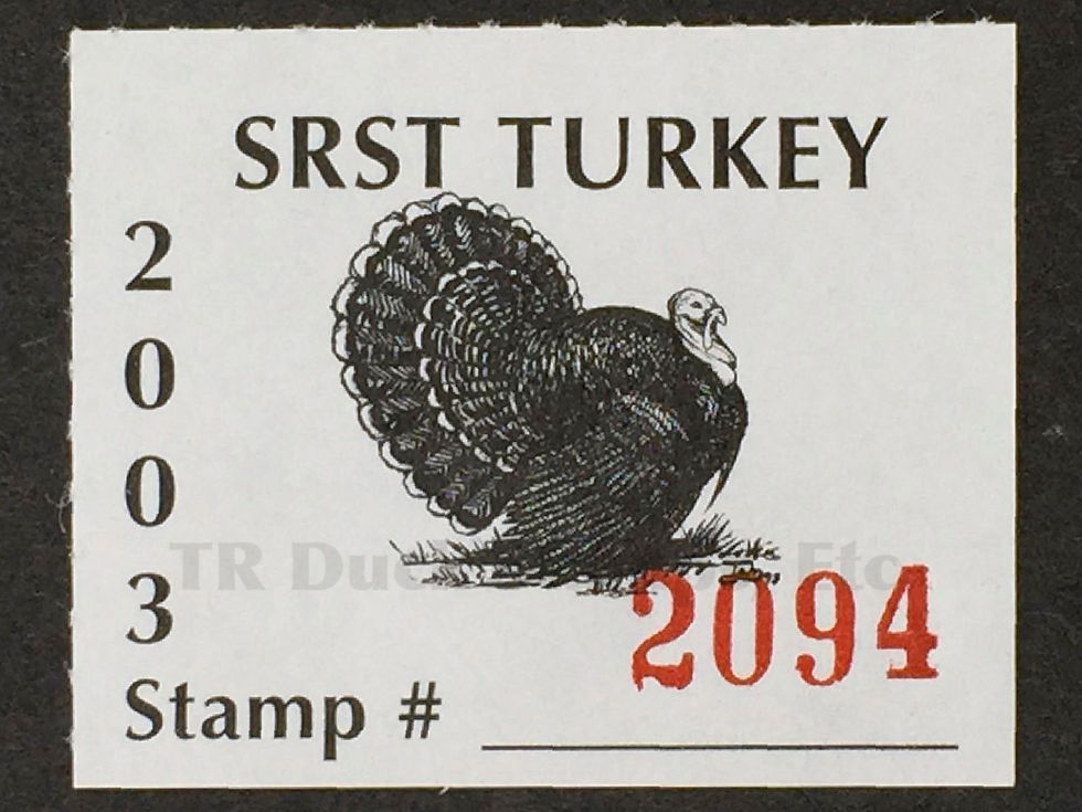 SR138a Standing Rock 2003 Turkey Stamp