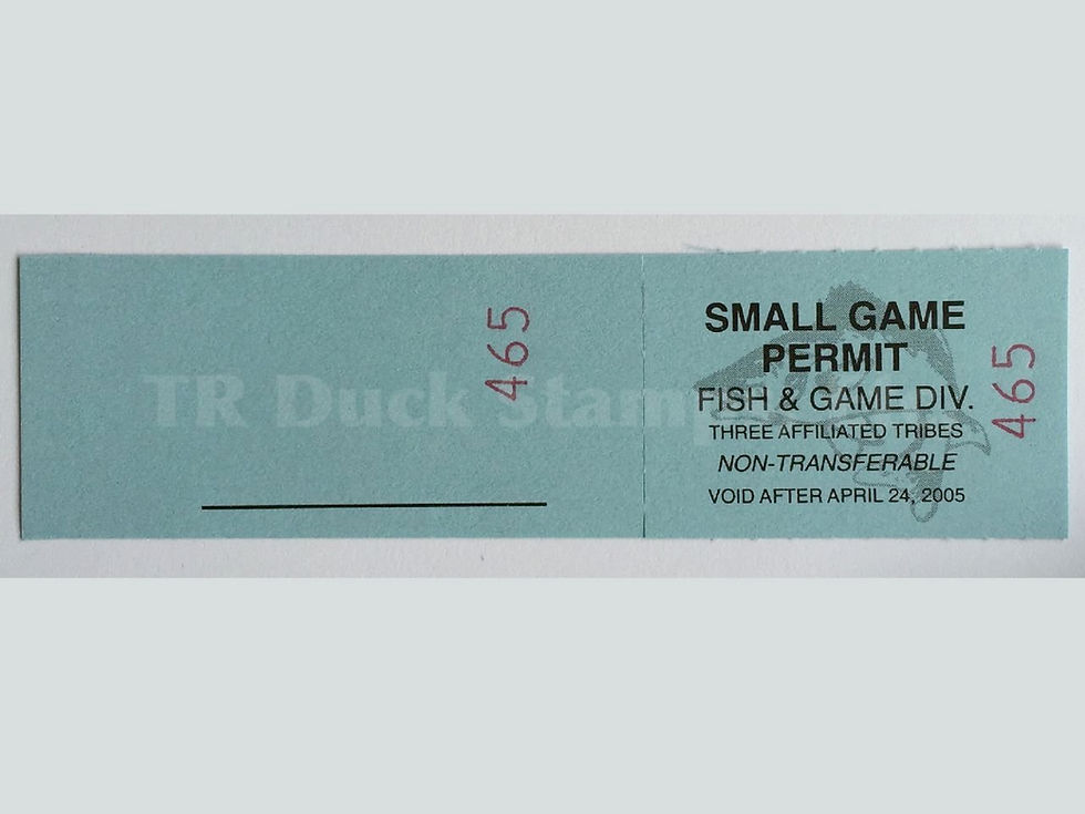 TT113 Fort Berthold 2004 Small Game stamp