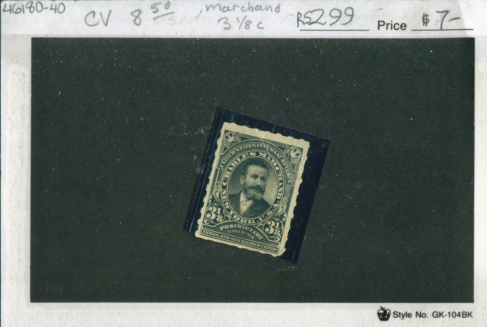 RS299 Charles Marchand Private Die Medicine Stamp