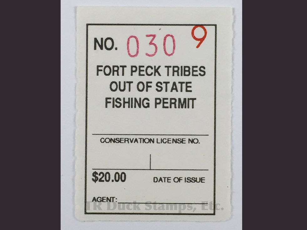 FP13 Fort Peck 1988-94 20.00 Fishing, Out of State