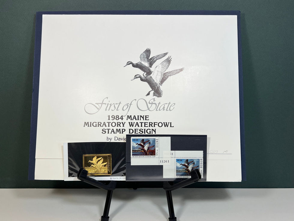 Maine 1984 Black Ducks by David Maass 660/1730 Medallion