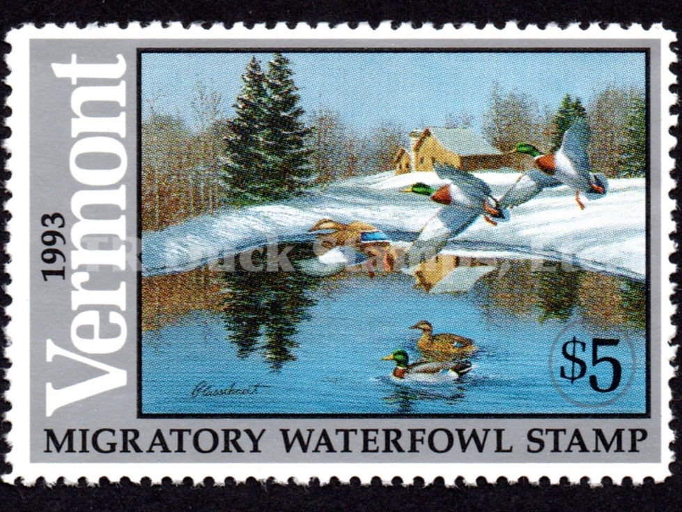 Vermont 1993 VT8 Mallards Duck Stamp