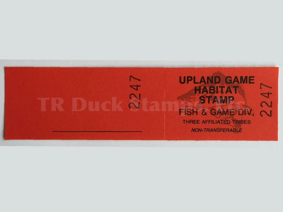 TT86 Fort Berthold 2000 Upland Game S/N 1944-2268 stamp