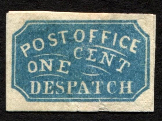 Baltimore Carrier 1LB3, forgery US Local Post Stamp