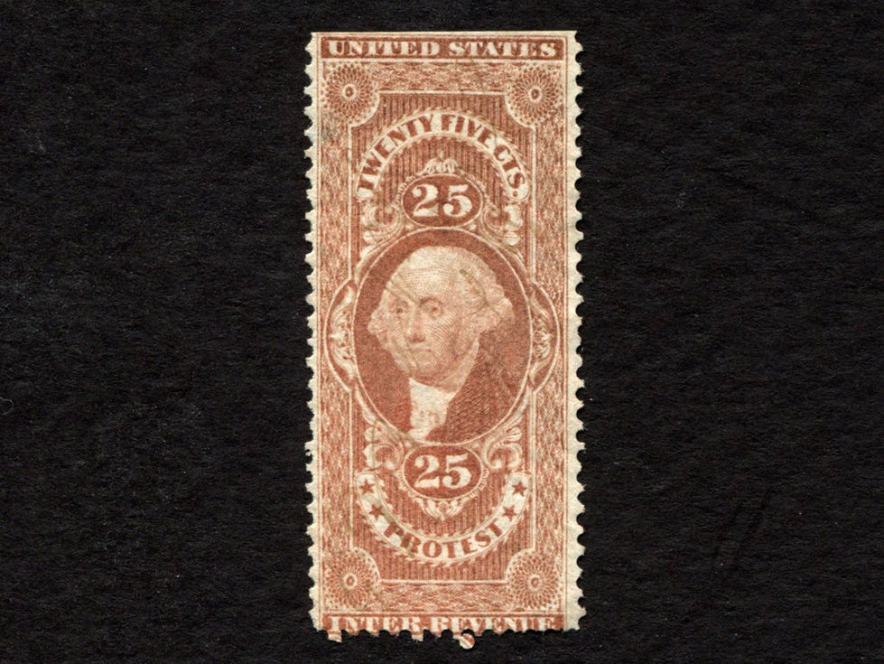 R49c Protest 25c US Revenue Tax Stamp