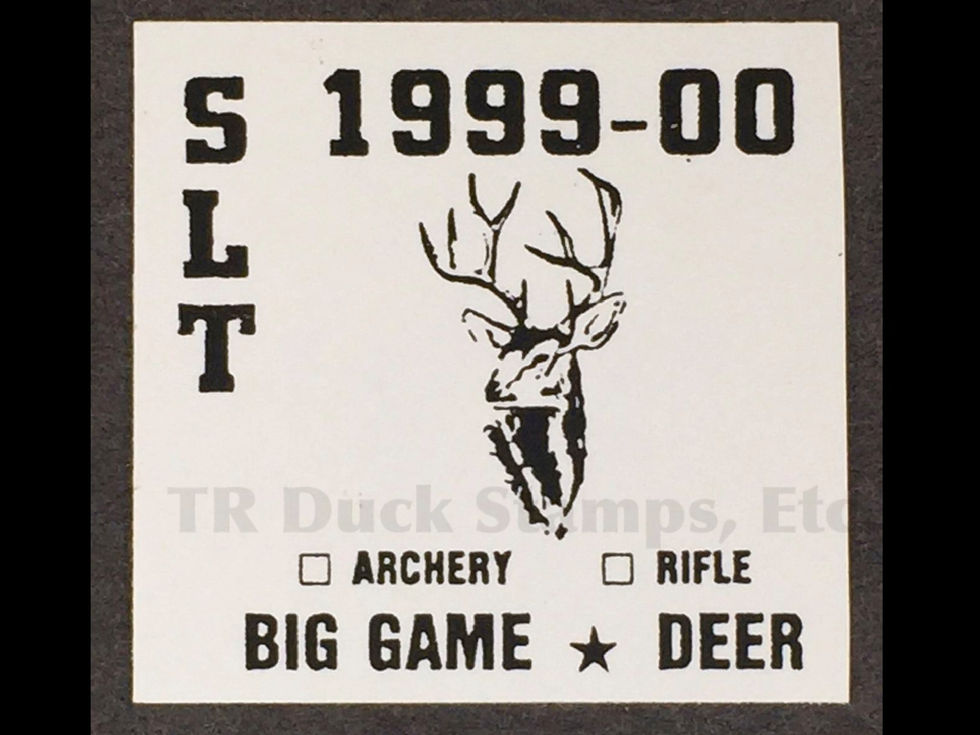 SL22 Spirit Lake Tribe 1999-00 Deer Stamp
