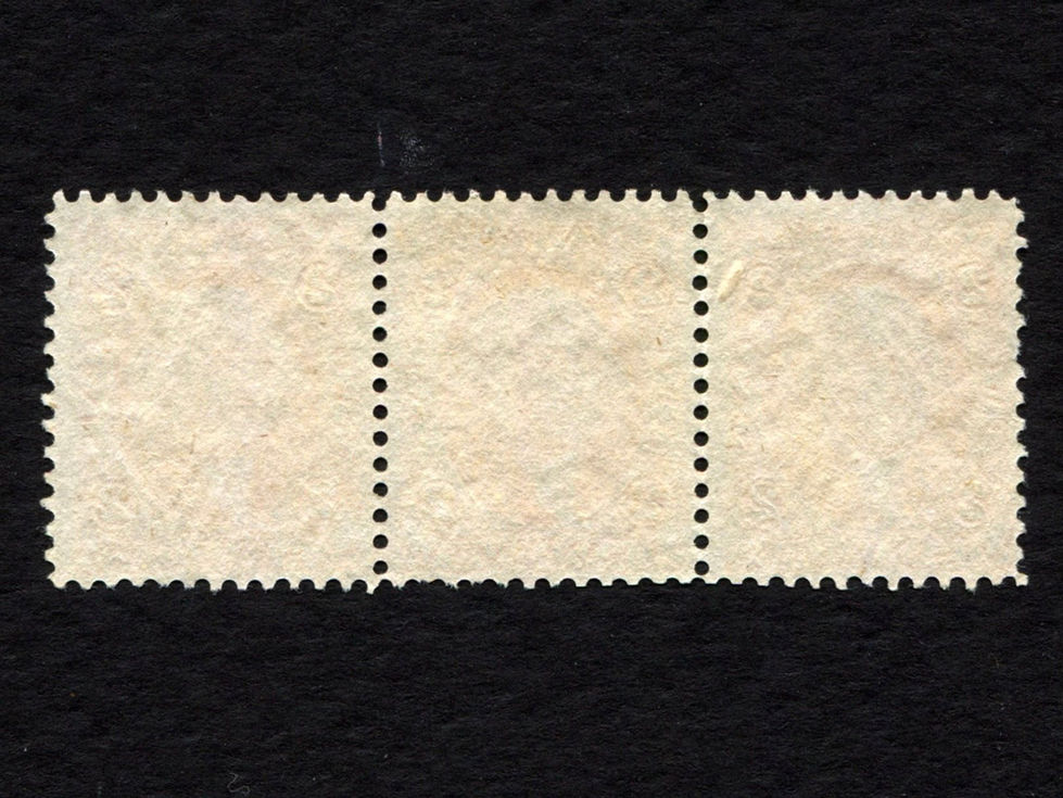 R15c IRS 2c, strip of 3 US Revenue Tax Stamp