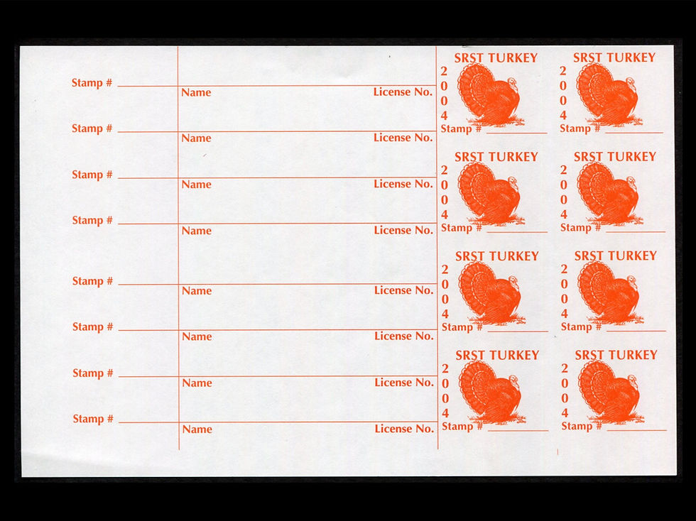 SR149 Standing Rock 2004 PROOFS HALF-SHEET Turkey Stamp