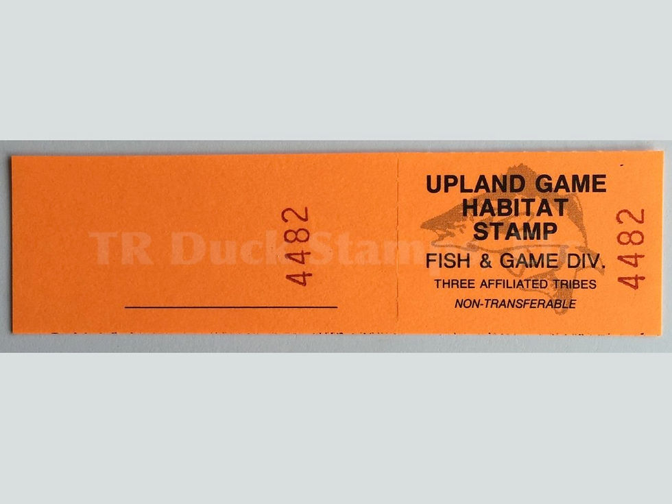 TT137 Fort Berthold 2007 Upland Game S/N 4213-4536 stamp