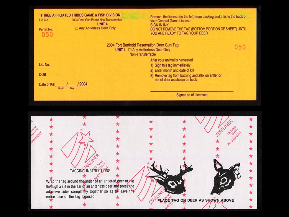 TTD85 Fort Berthold 2004 Antlerless Deer Unit 4 LAST ONE