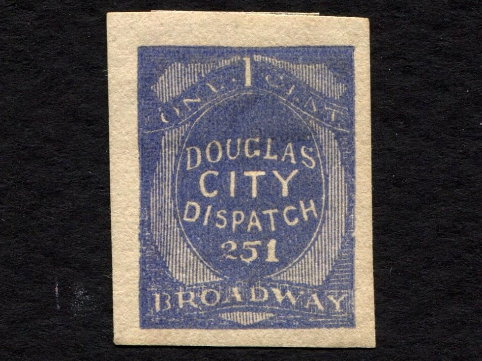 Douglas' City Dispatch 59L5 Local Post Stamp