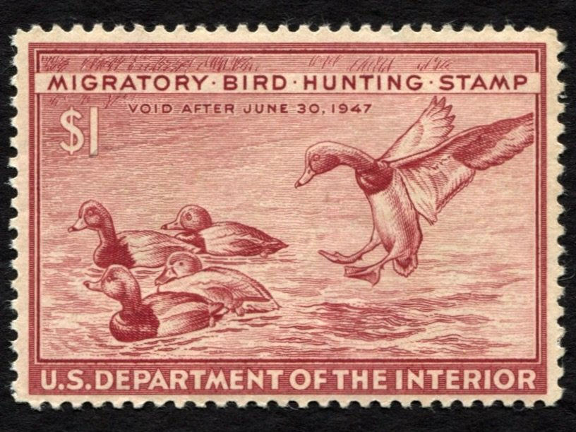 RW13 1946-47 Redheads, Mint VF LH