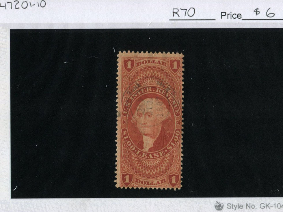 R70 Lease $1 Revenue Tax Stamp