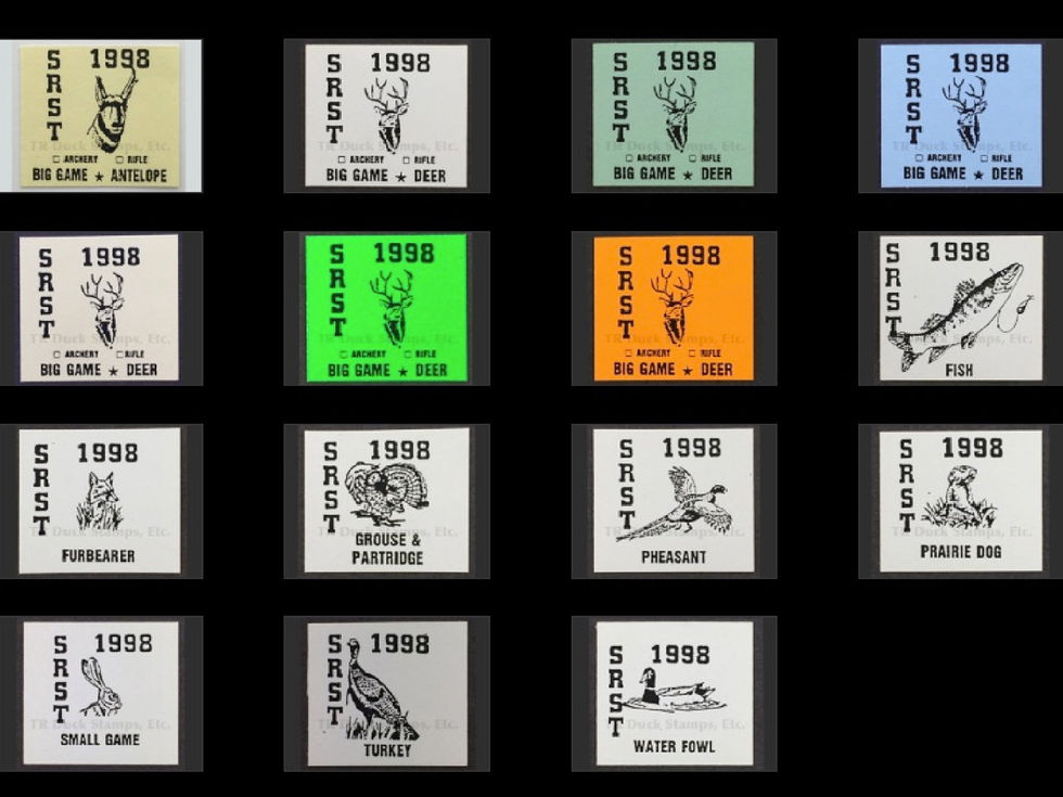 SR58-73 Standing Rock 1998 Set/15 Stamps