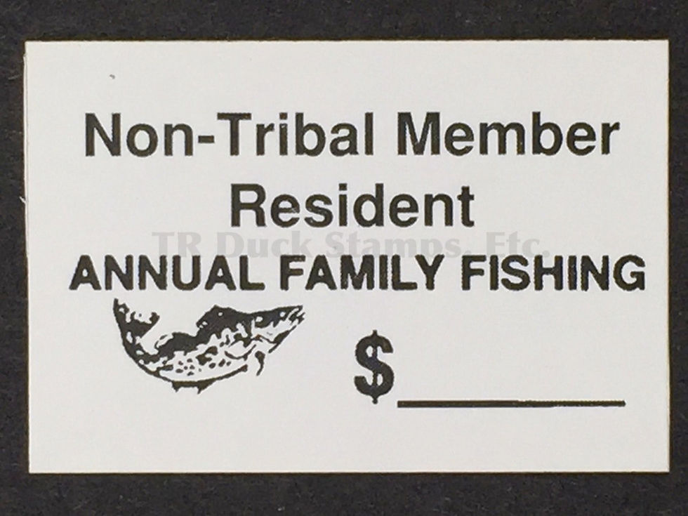 PR83 - Pine Ridge 1997 Annual Family Fishing, Non-Member SCARCE Stamp