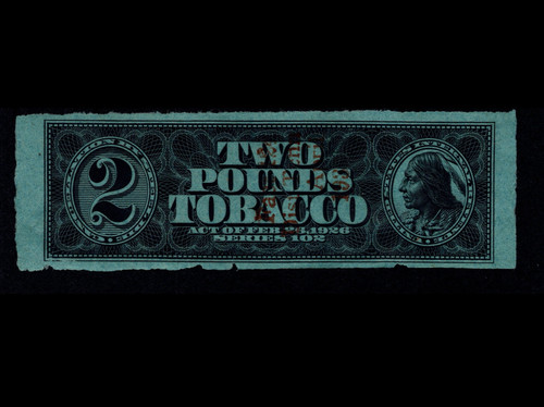 tobacco stamps One Ounce Tobacco, Series of 1913, Block of 6 - Tax Stamp Custom Tobacco Pipe Stamp |