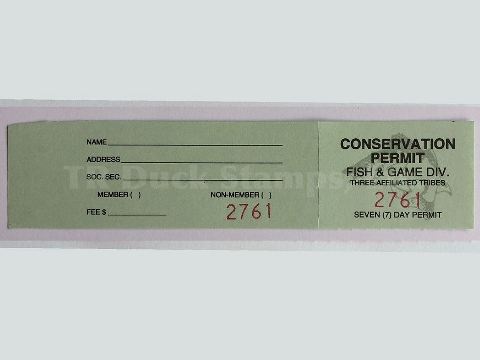 TT119 Fort Berthold 2005 7-Day Conservation stamp