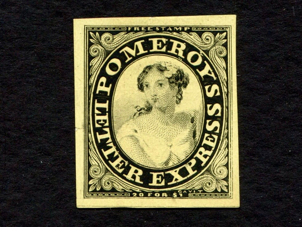 Pomeroy's Letter Express 117L2, wide oval, appears genuine