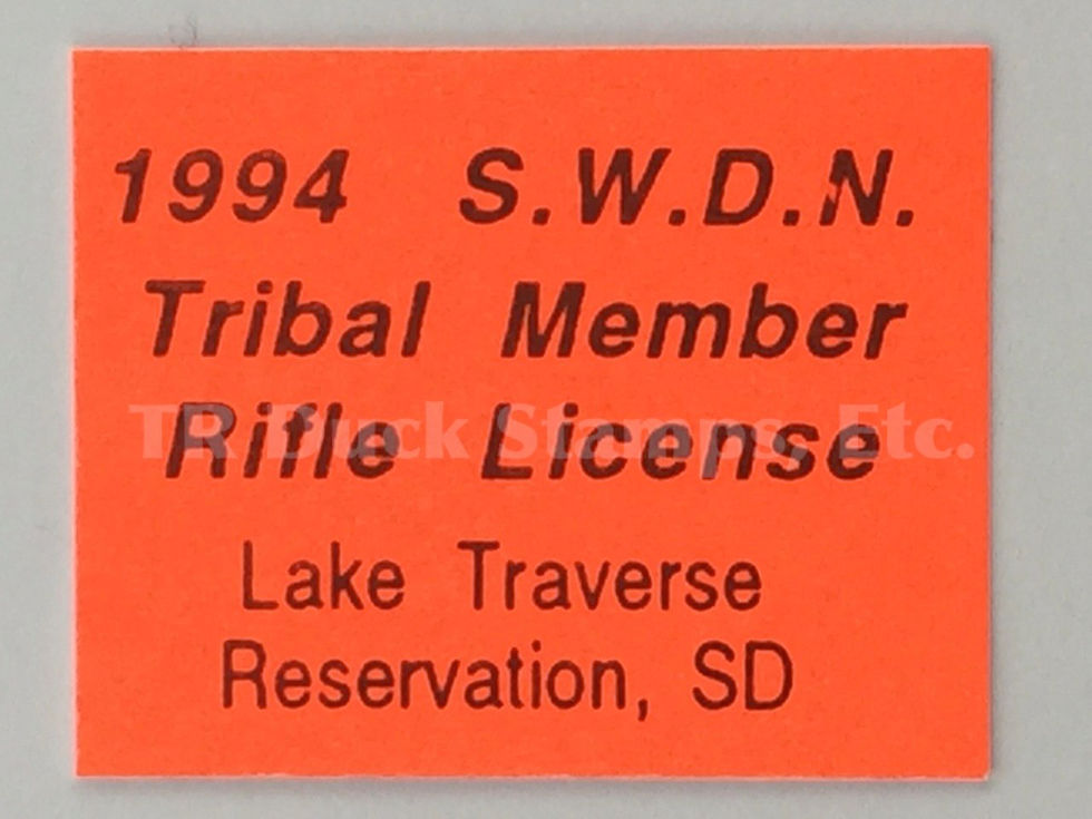 LT50 Lake Traverse SWST 1994 Rifle, Tribal Stamp